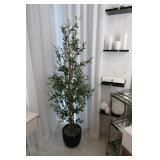 Faux Olive Tree with Composite Planter