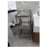 SS & Glass 3 tiered Rack
