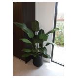 Faux Plant & Resin Planter