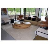 2 pc Sculptural Wood Coffee Table Retail $4,850