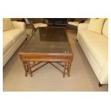 Rectangular Glass Top Coffee Table
