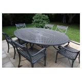 Large  Cast Iron Table & Chairs  (Heavy)
