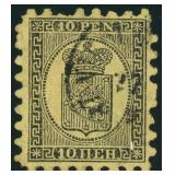 Finland Stamp #8 Used with creases, 1870 Serpentin
