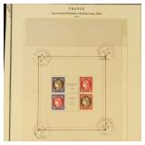 France Stamp #329 Used 1937 Souvenir Sheet with Sh