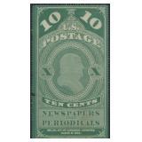 US Stamps #PR2 Mint No Gum as Issued with pulled p