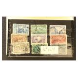 US Stamps on Old Auction/Dealer Pages