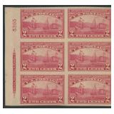 US Stamps #373 Mint NH Plate Block of 6