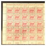 US Stamps #630 White Plains Souvenir Sheet Used