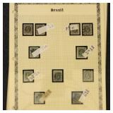 Brazil Stamps #82-91 Used Study on pages with vari