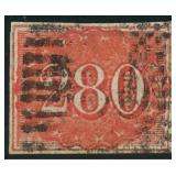 Brazil Stamp #39 Used 1861 red 280r Empire issue C