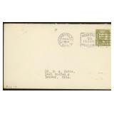 US Stamps #589 FDC tied on Cover by First Day Canc
