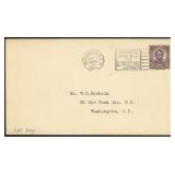 US Stamps #584 FDC tied on Cover by First Day Canc
