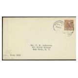 US Stamps #587 FDC tied on Cover by First Day Canc
