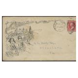 US Stamps Bicycle Advertising Cover