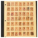 US Stamps #210 Used Fancy Cancels on pages, wide v