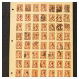 US Stamps #210 Used Fancy Cancels on pages, wide v