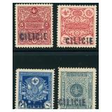 Cilicia Stamps #J1-J4 Mint Hinged 1919 Postage Due