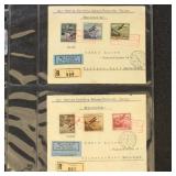 Liechtenstein Stamps #C1-C6 tied on Cover, 1930 Ai