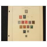 US Stamps 1880s-1920s Mint Collection on pages, ma