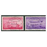 Liechtenstein Stamps #C15-C16 Used 1936 Graf Zeppe
