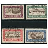 Liechtenstein Stamps #B7-B10 Used 1928 Semi-Postal