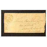 1834 Frederick MD Stampless Letter Ross  County Ba