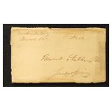 1849 MSS Brookeville MD Montgomery County  Stample