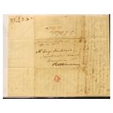 1845 Jerusalem Mills MD Stampless Medical  Letter