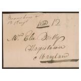 1818 Boonsboro MD Washington County Stampless SFL
