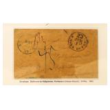 1853 Baltimore to Prussia Stampless Cover with Ba