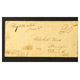 1842 Stampless Folded Letter Perryville Cecil  Cou