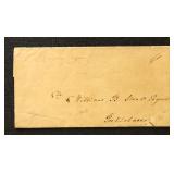 1841 Bryantown MD Charles County Stampless  SFL