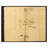 1813 Baltimore MD Old Canal Lottery Ticket  Stampl