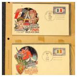US First Day Cover #909-921 Overrun Countries Issu