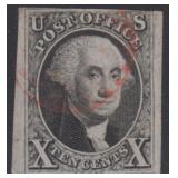 US Stamps #2 Used with PF certificate stating it i