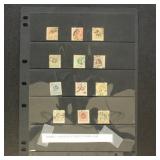 Sweden Stamps #13, 16, 17-20, 22-27 Used CV $430+
