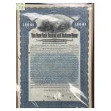 US Railroad Bond Certificate, Redeemed, Scripophil
