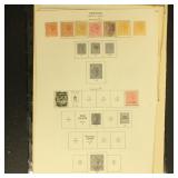 Ceylon Stamps 1888-1890 Mint and Used on Pages, mi