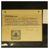 US stamps Virginia Documentary Stamp #D1 & D3, #D1