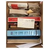 US & Worldwide Stamps in Bankers box, includes alb