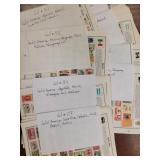 Latin America Stamps on mix of pages, thousands of