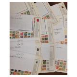 Asia Stamps on mix of pages, thousands of mint and