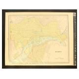 Map of Richmond, VA from 1893 Book, full color