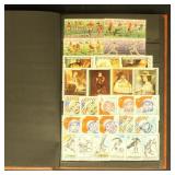Worldwide Stamps Topicals in 2 small stockbooks, m