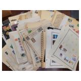 Worldwide Stamps on pages, a few thousand total on