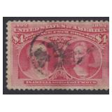 US Stamps #244 Used with PF certificate stating it