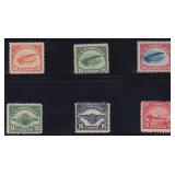 US Stamps #C1-C6 Mint OG First and Second Airmail