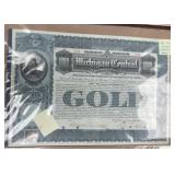 US Railroad Bond Certificate, Redeemed, Scripophil