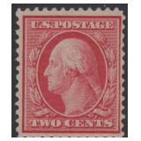 US Stamps #359 Mint LH 1909 Blue Paper Washington,