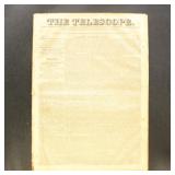 1828 "The Telescope" 11 Newspaper issues, ephemera